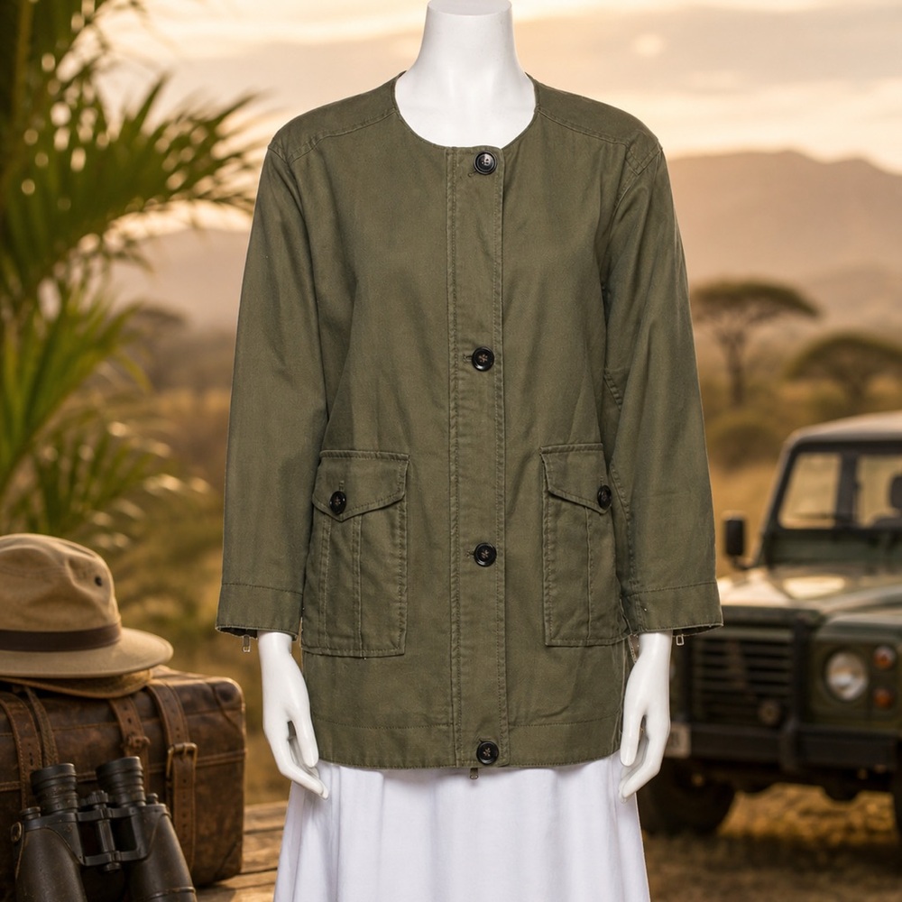 Joie Utility Green Jacket - Size Small